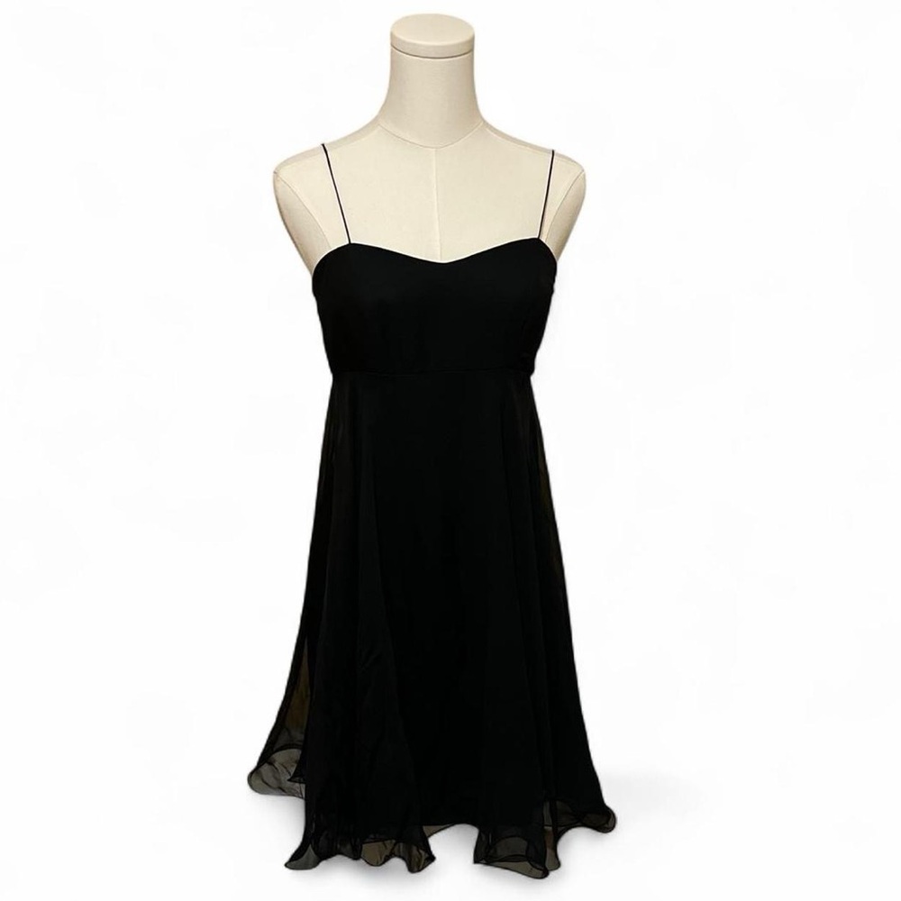 Vintage 90s Black Babydoll Dress